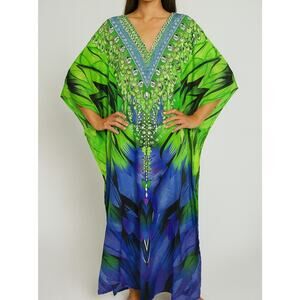 Kaftan Dresses for Women Beach Coverups, One Size Kaftans
